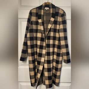 Loft Black and Tan Coat/Coatagin Size XL